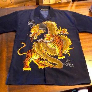 *NWT* Sean John Asian Tiger and Dragon Button Down Shirt